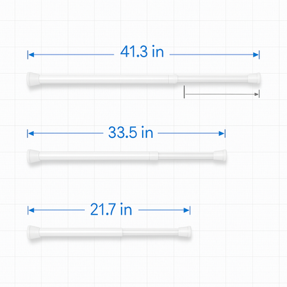Tension Curtain Rod Extendable for Easy Home Use