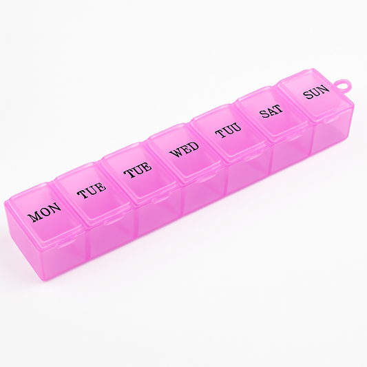 Weekly Pill Organizer for 7 Days - Portable Case