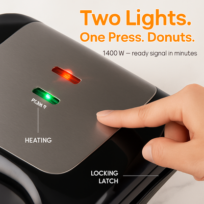 Mini Donut Maker for Kids - Quick Bake, Safe, Non-Stick