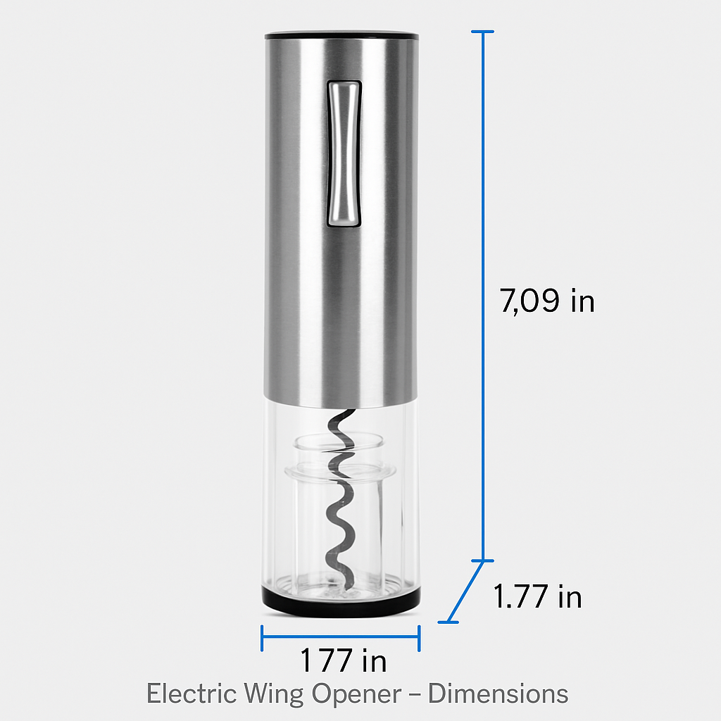 Electric Wine Opener Set with Aerator, Foil Cutter & Stopper