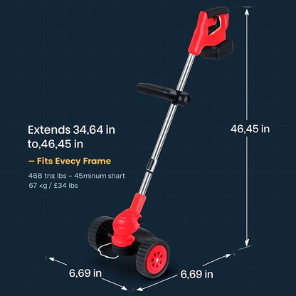 Grass Trimmer with Wheels for Lawn Edges