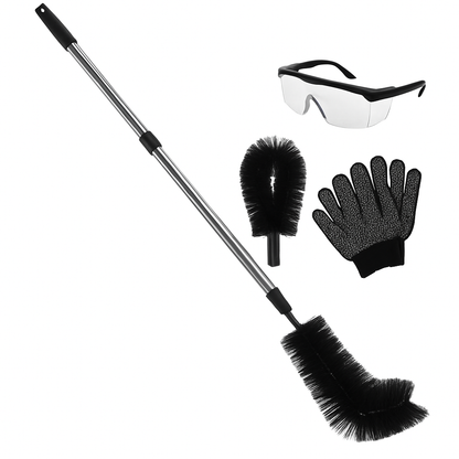 Gutter Cleaning Brush with Telescoping Handle – 10.5ft Reach