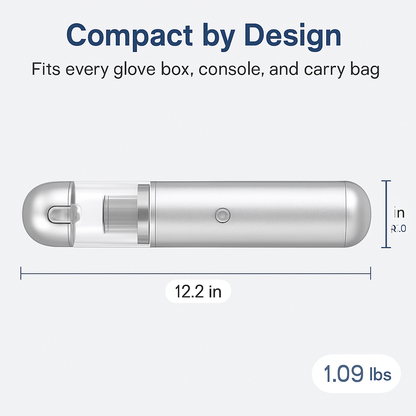 Cordless Handheld Car Vacuum Cleaner with LED Light