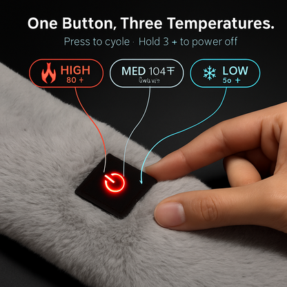 Electric Heated Scarf with USB Power - Unisex