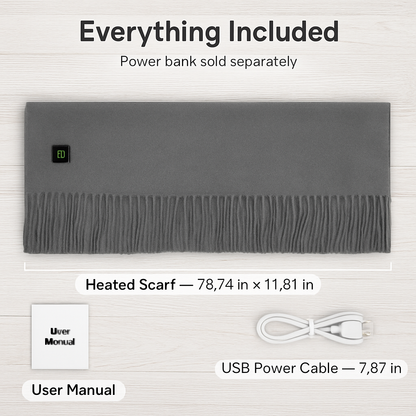 Electric Heated Scarf for Winter Warmth & Comfort