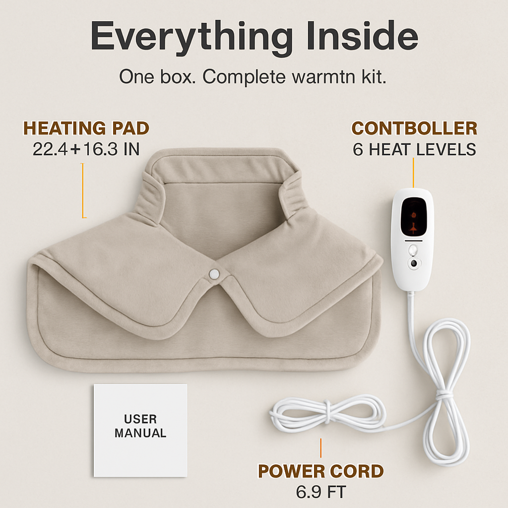 Weighted Heating Pad for Neck and Shoulders