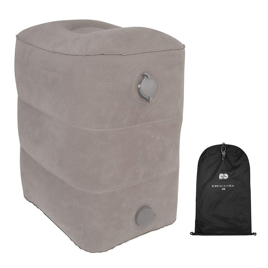 Inflatable Foot Rest with Air Bag – Adjustable Travel