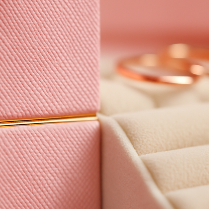 2-Layer Jewelry Box for Rings, Earrings, Necklaces