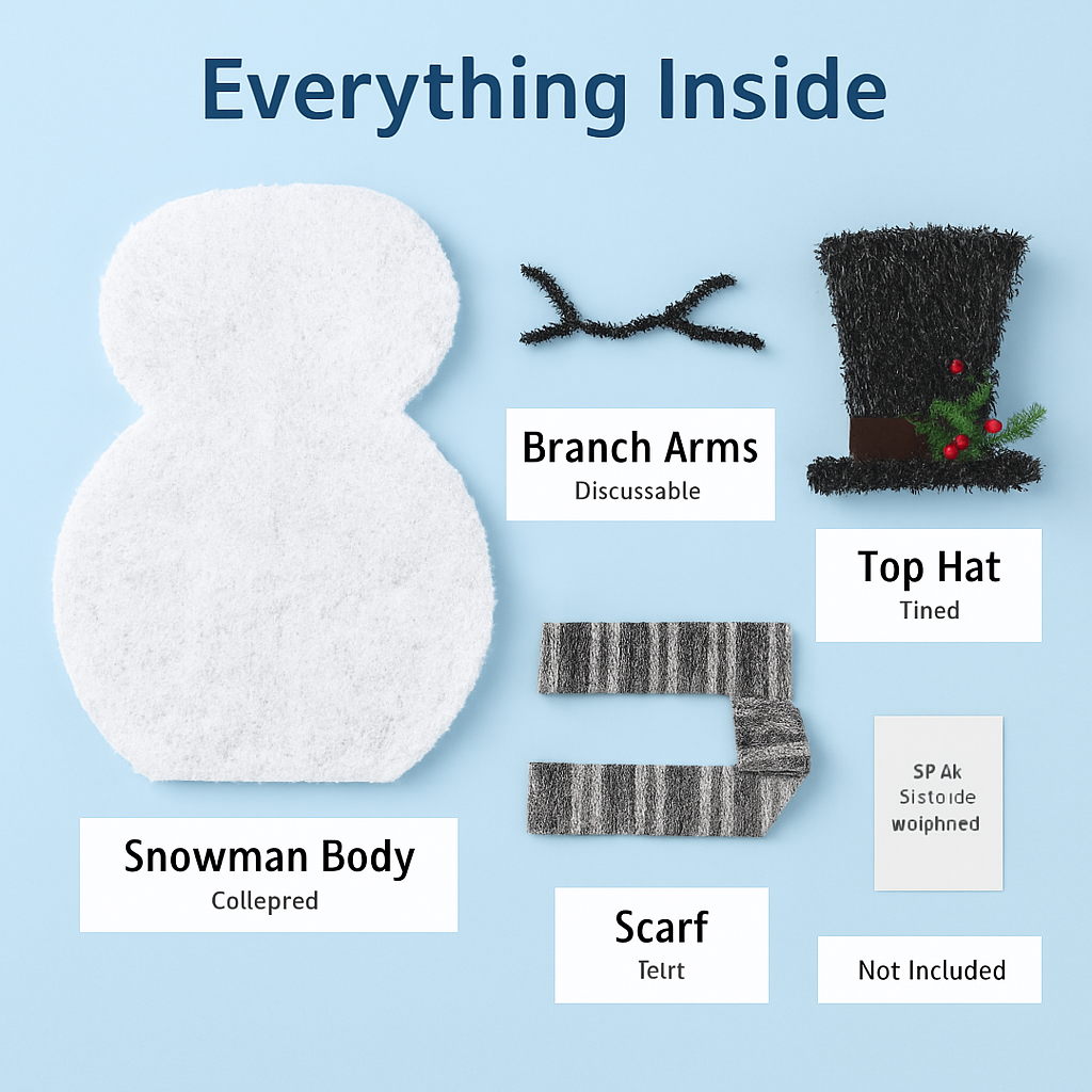 Snowman Light for Indoor/Outdoor Festive Decor