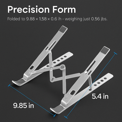 Foldable Aluminum Laptop Stand with Adjustable Angles