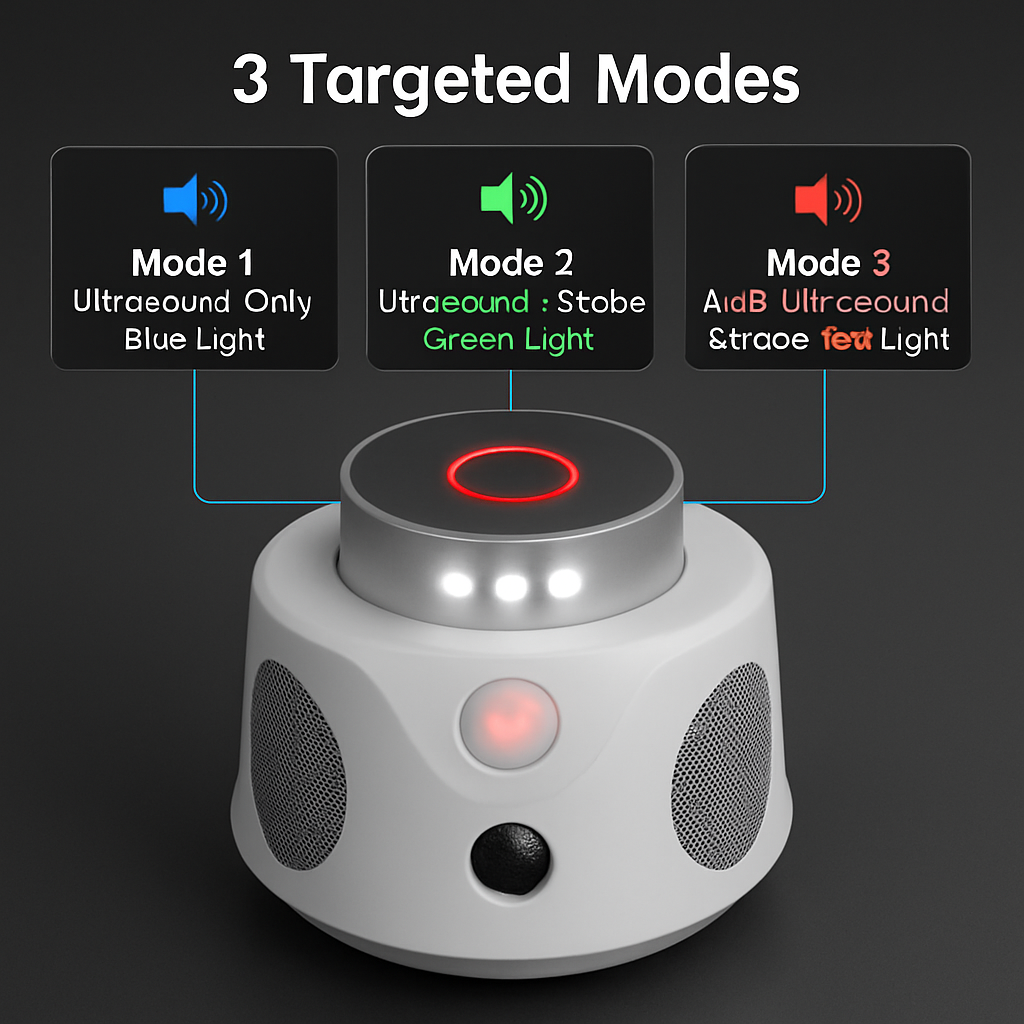 360° Ultrasonic Rodent Repellent for Indoor Use