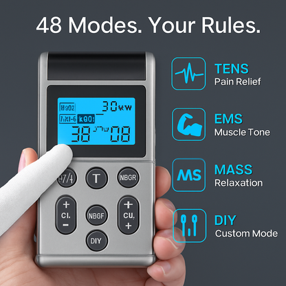 4 Channel TENS Unit Muscle Stimulator Rechargeable