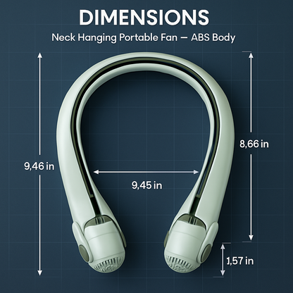 Neck Hanging Fan - Portable Hands-Free Cooling