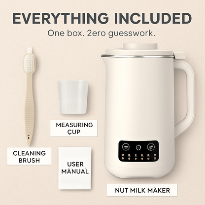 Nut Milk Maker with Delay Function and Self-Cleaning