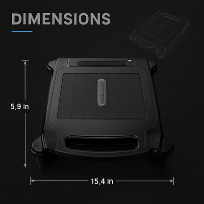 Solar Powered Robotic Pool Skimmer with Dual Modes