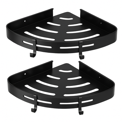 Corner Shower Caddy Shelf, Adhesive Wall Mount Organizer