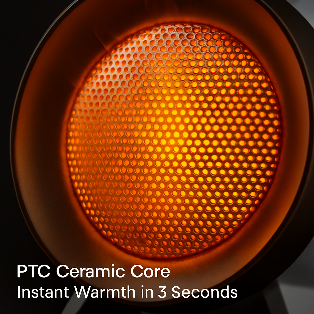 Ceramic Space Heater with 3 Modes and Fast Heating