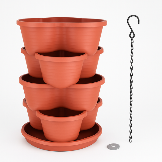 5-Tier Vertical Stackable Garden Planter Tower