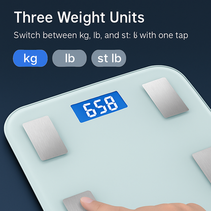 Smart Body Composition Scale Fat Monitor Digital APP Scale BMI Health Analyzer
