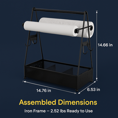 Utensil Caddy with Paper Towel Holders for Grilling
