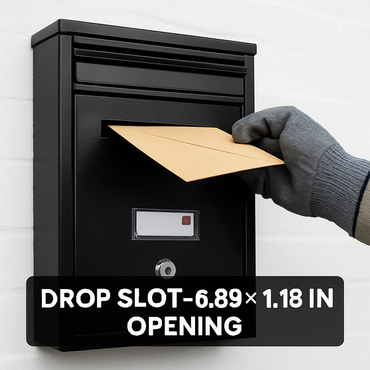 Lockable Wall Mount Mailbox for Outside Home/Office Use