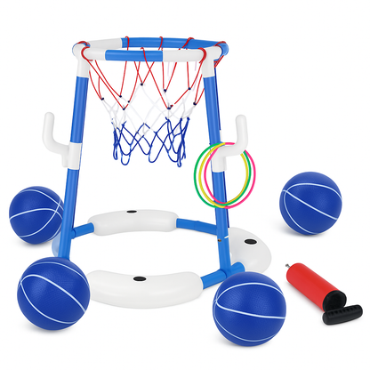 Pool Basketball Hoop Toy Set for Summer Pool Fun