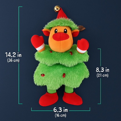 Electric Dancing Snowman Plush Toy - Talking & Singing