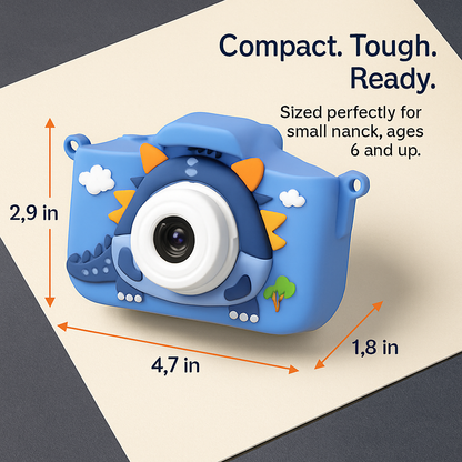 Dinosaur Kids Selfie Camera with Cartoon Case