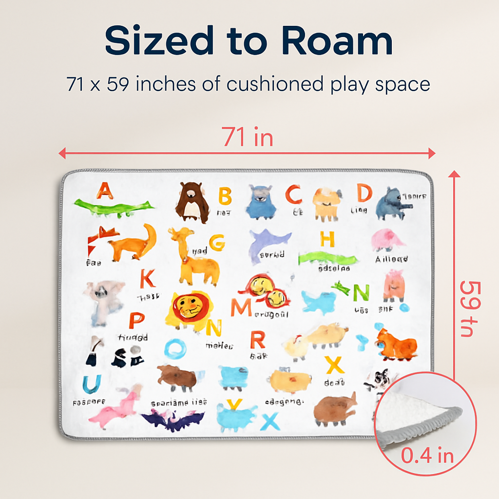 Baby Play Mat Non-Slip for Crawling and Learning