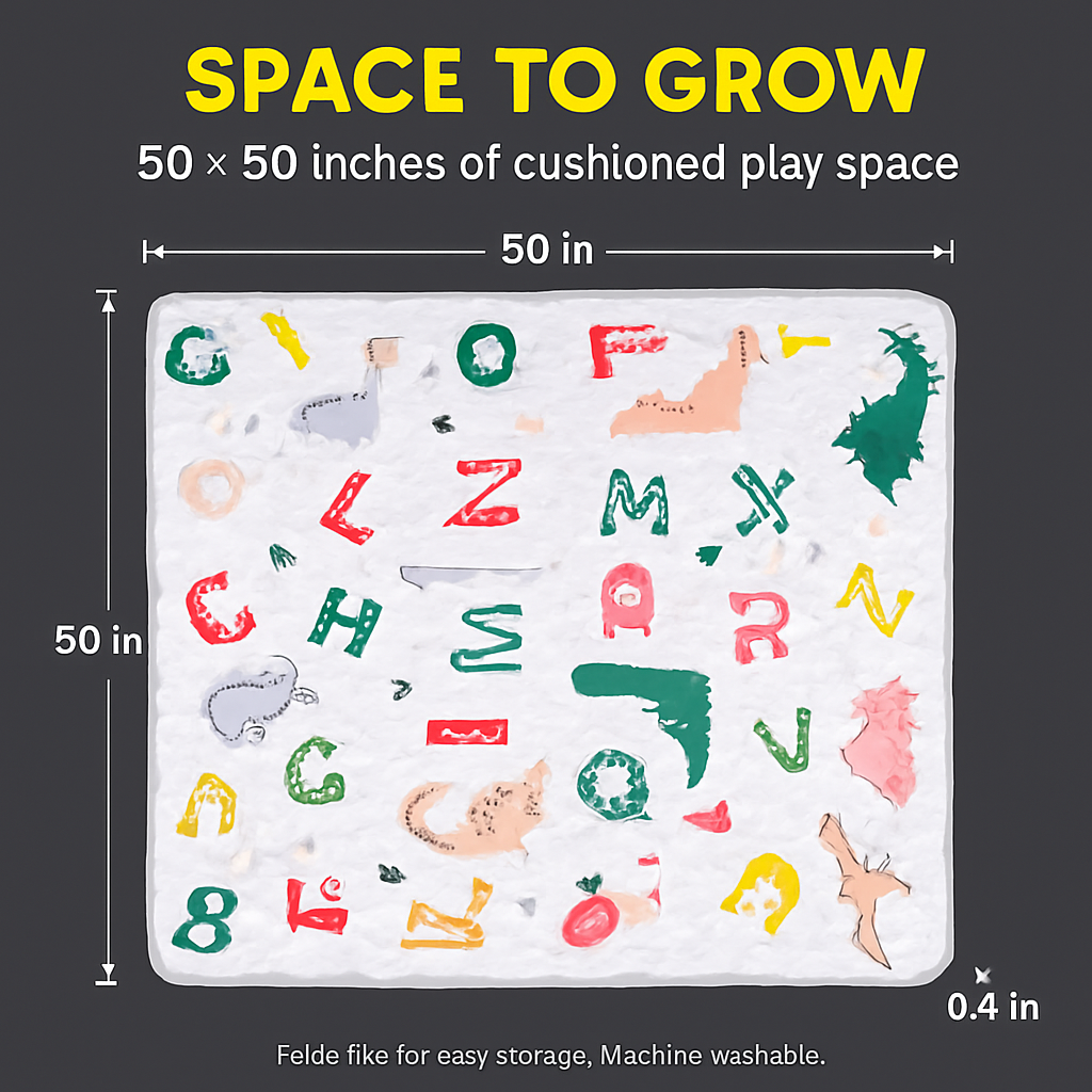 Baby Play Mat Non-Slip for Crawling and Learning