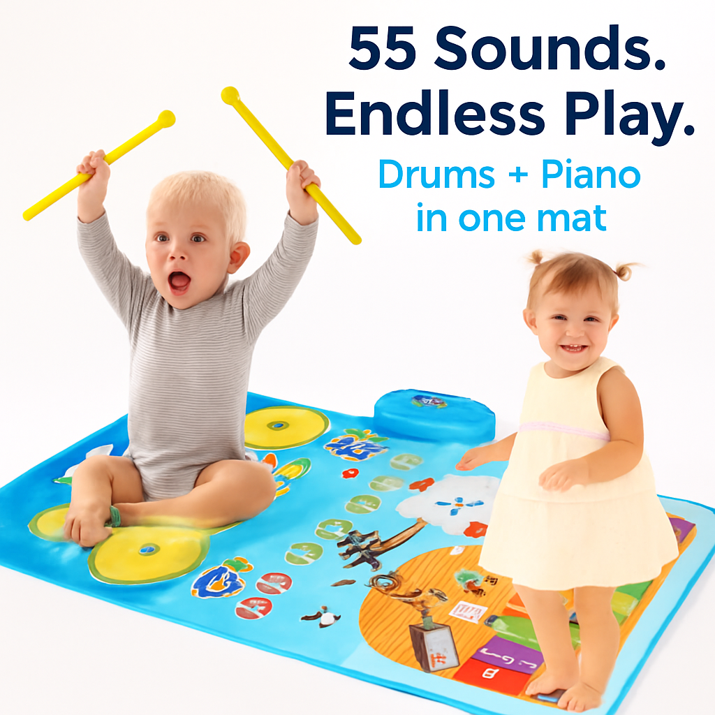Baby Musical Mat with 55 Sounds for Toddlers
