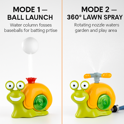 2-in-1 Snail Water Sprinkler Baseball Toy
