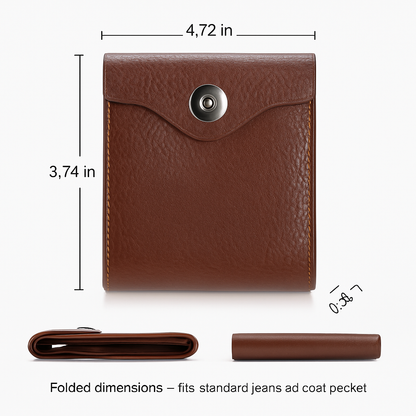 Men's Wallet: Slim PU Leather Bifold with RFID Blocking