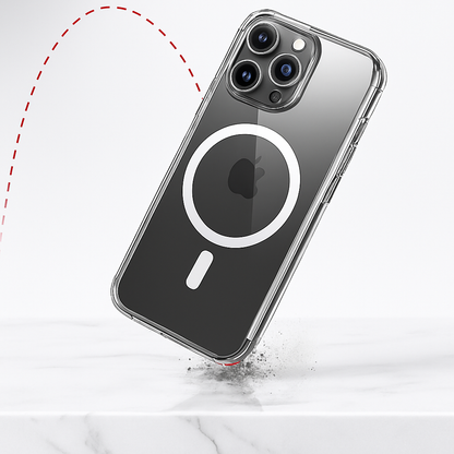 Metal Kickstand Clear Case for iPhone – MagSafe Ready