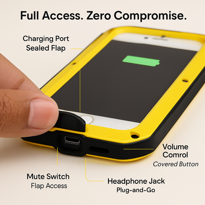 Rugged Shock-Resistant Hybrid Full Cover Case For iPhone 6s Plus
