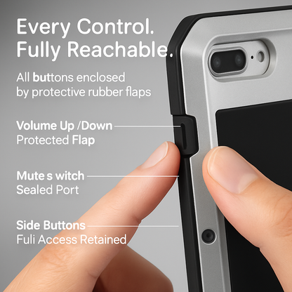 Rugged Shock-Resistant Hybrid Full Cover Case For iPhone 7 Plus