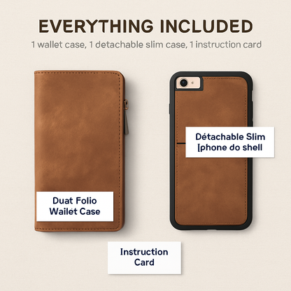 Dual-Folio Wallet Case with Detachable Case