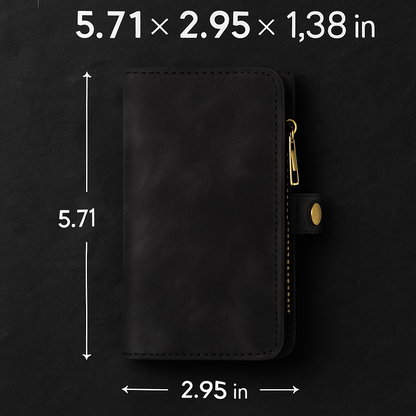 Wallet Case with Detachable Phone and Card Wallet