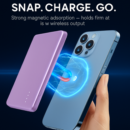 2-in-1 Wireless Power Bank 5000mAh MagSafe Compatible