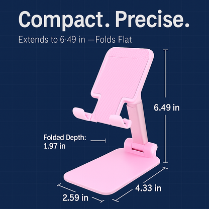 Foldable Desktop Phone Stand with Adjustable Angle