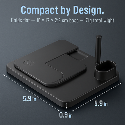 4 in 1 Wireless Charger Foldable Stand for iPhone and Watch