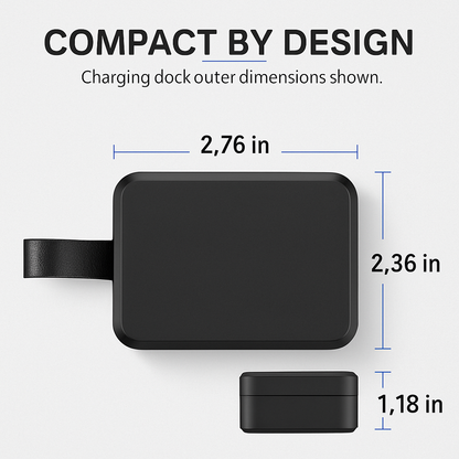 True Wireless Earbuds with Magnetic Charging Dock