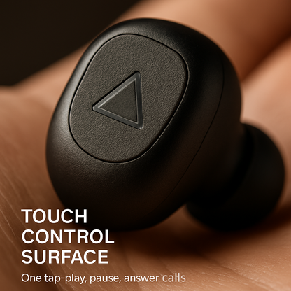 True Wireless Earbuds with Magnetic Charging Dock
