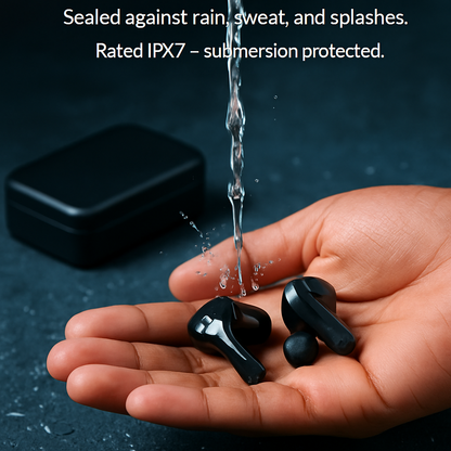 True Wireless Earbuds with Magnetic Charging Dock