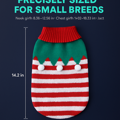 Pet Christmas Sweater Snowman pattern - Size L