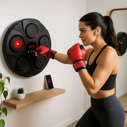 Boxing Wall Target Pad with Gloves for Home Training