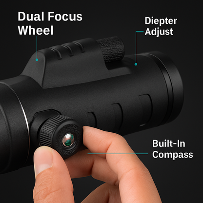 Monocular Telescope with Phone Holder and Tripod