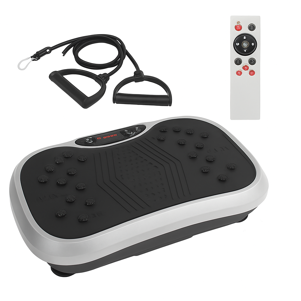 Vibration Exercise Machine With 2 Resistance Bands