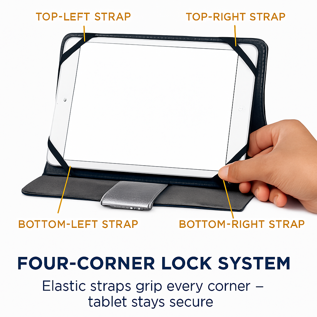 Padfolio Case For 7.9in Tablet PC Business Tablet Portfolio Organizer w/ Notepad Paper