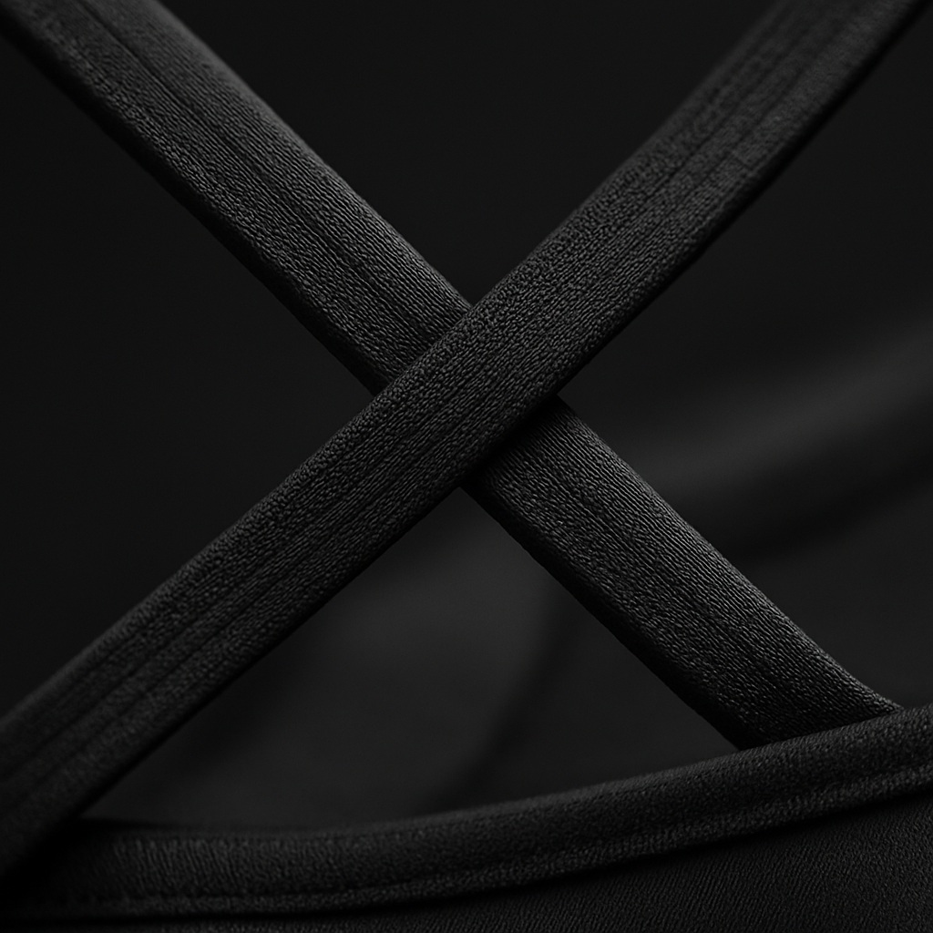Cross Back Padded Sports Bra with Removable Pads